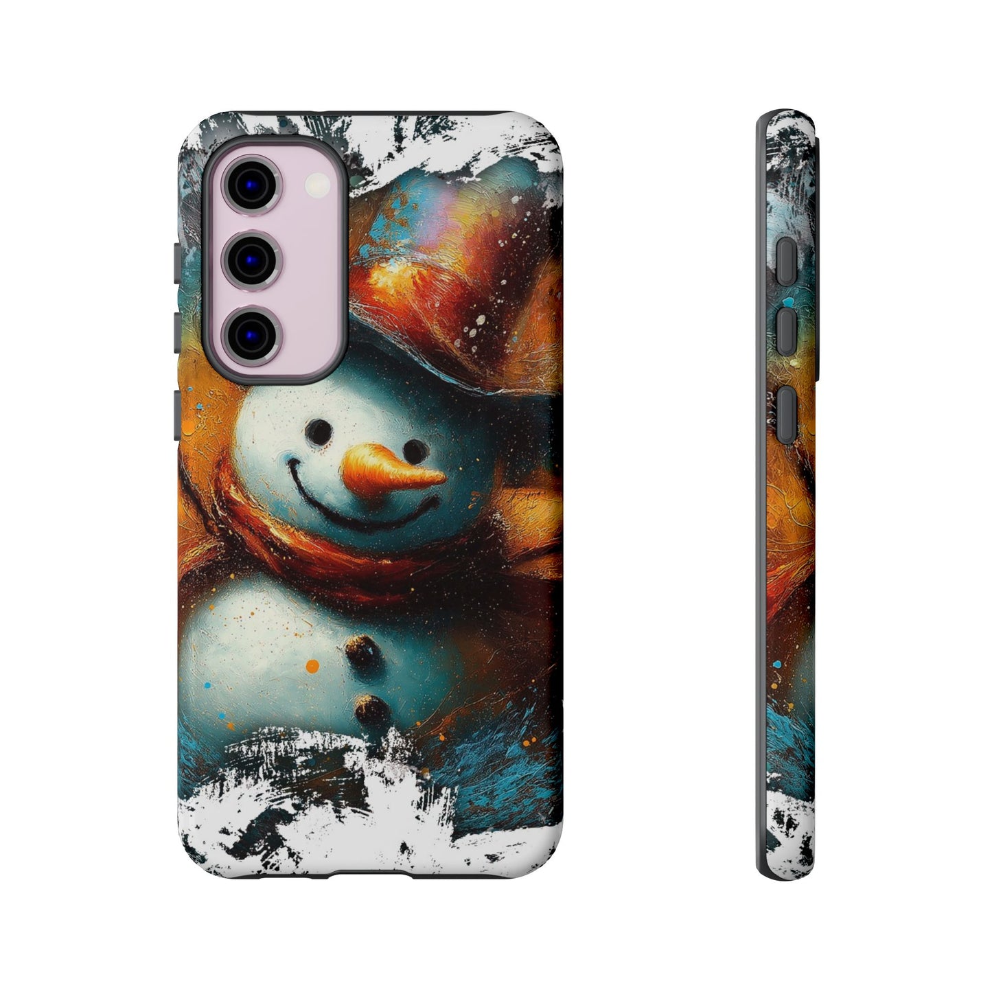 A Tough Phone Case of - A Cute Snowman.
