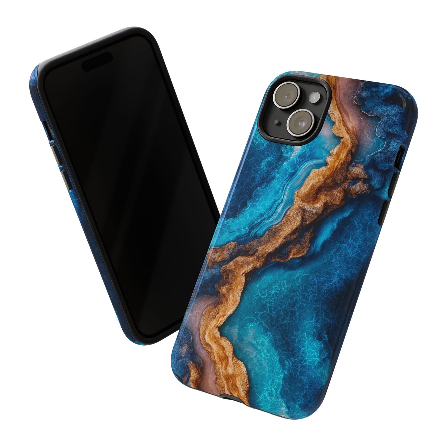 Marble Sea Design Tough Cases, Protective Phone Cover, Rugged Smartphone Case, Durable Phone Shell, Tough Phone Protector