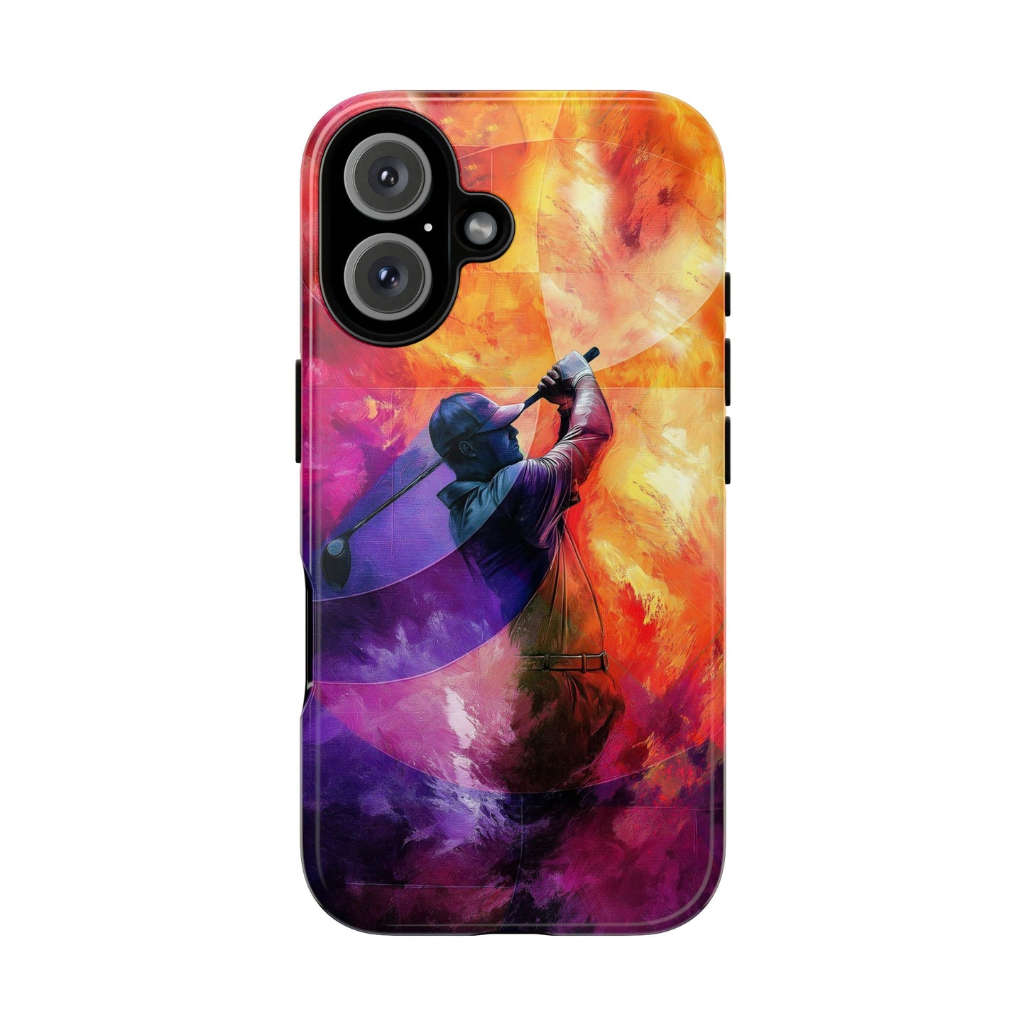 Abstract Golfer Design Tough Cases, Golf Phone Case, Golfer Gift, Sports Phone Cover, Golf Accessories, Golf Lover Gift