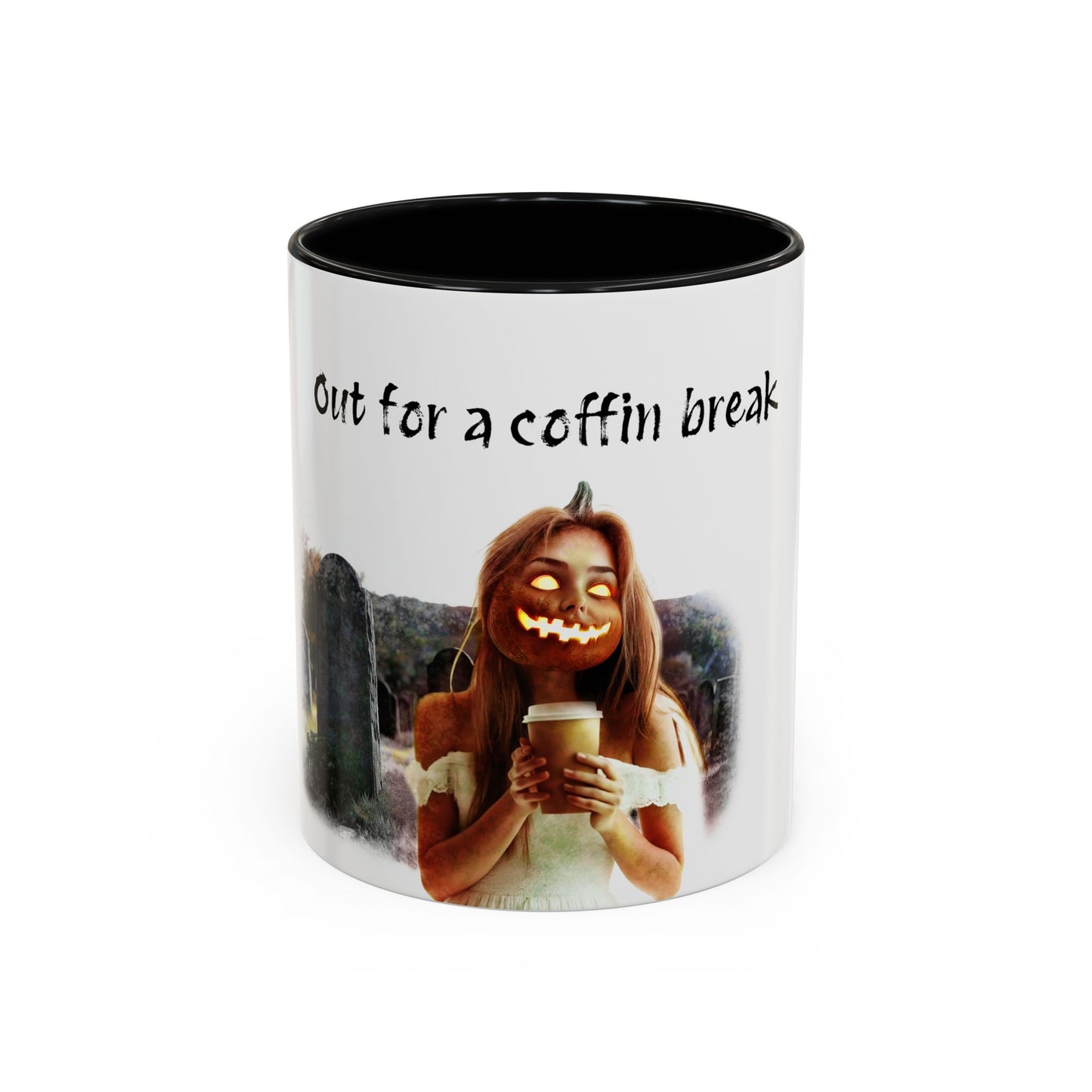 Mug - Funny Halloween Quote, Young Monster Coffee Break.