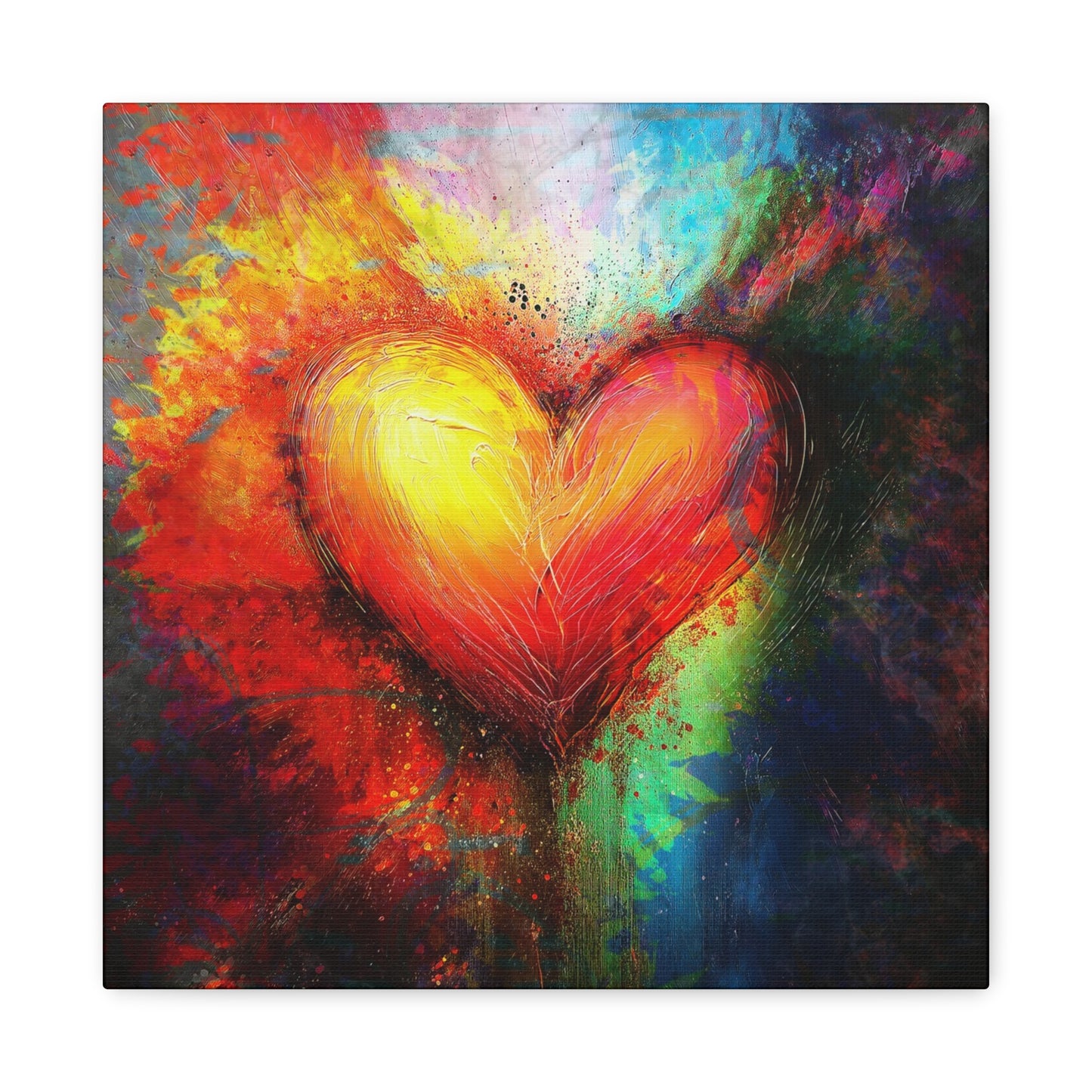 A Vertical Canvas Print of - Abstract Love