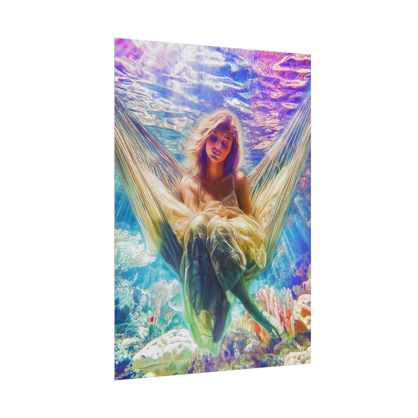 A Vertical Poster Print of - Sea of Tranquility