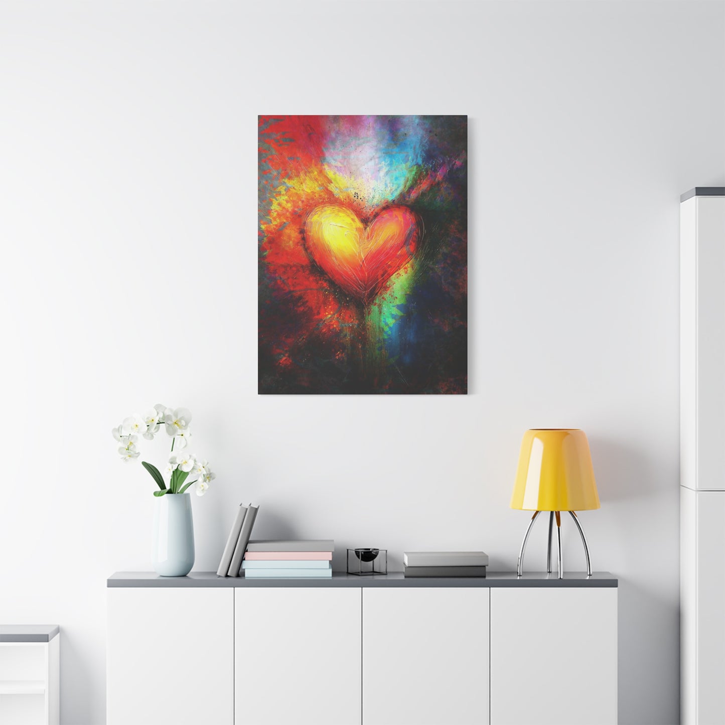 A Vertical Canvas Print of - Abstract Love