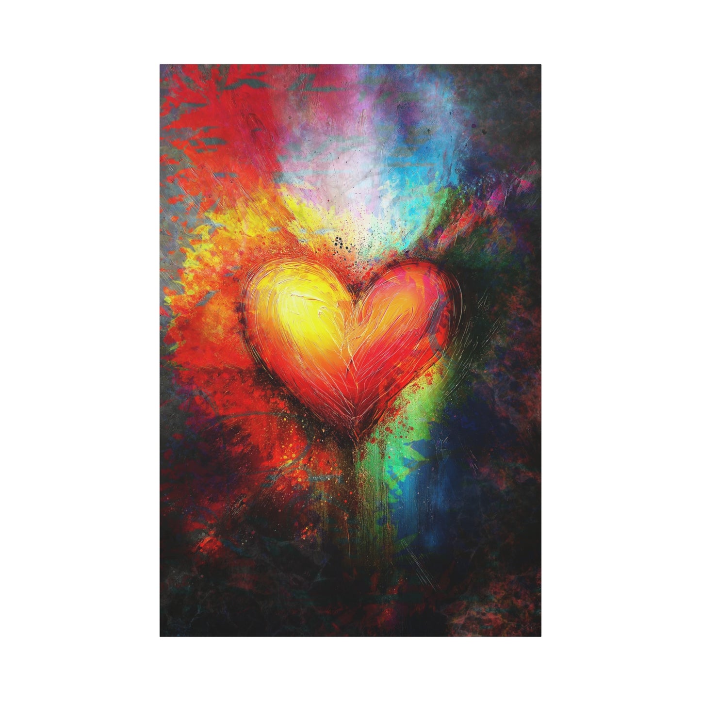 A Vertical Canvas Print of - Abstract Love