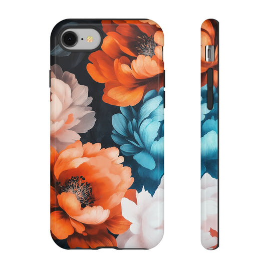 Floral Tough Phone Case - Protective Phone Cover, Durable Floral Case, Cute Floral Phone Case, Tough Phone Sleeve, Flower Phone Case