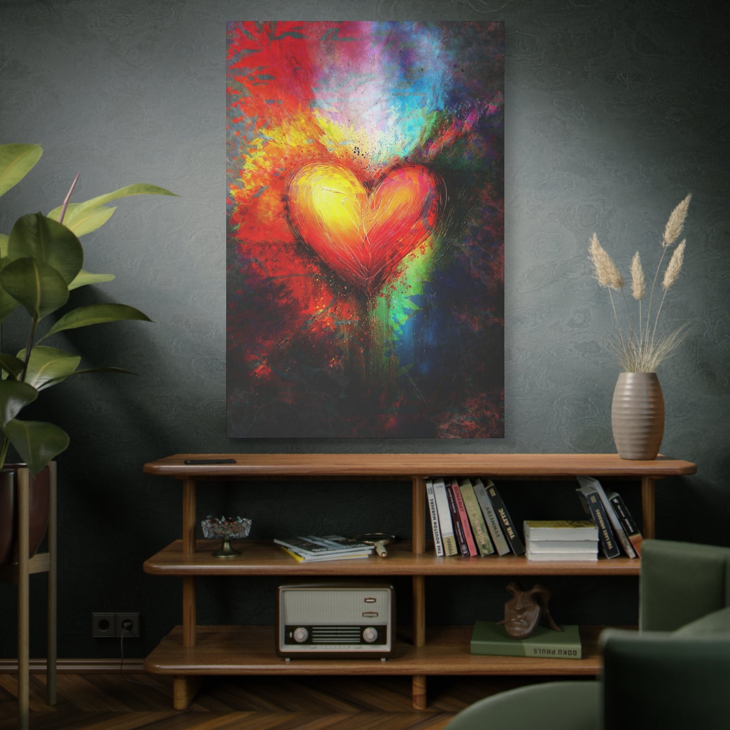 A Vertical Canvas Print of - Abstract Love