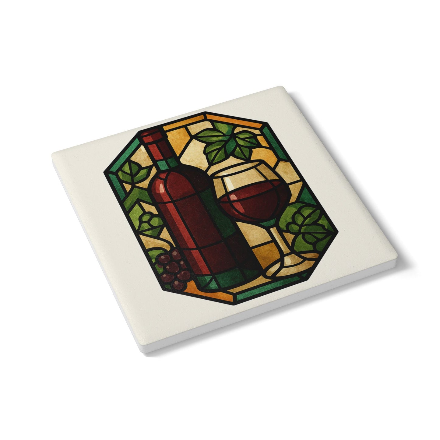 Copy of Stained Glass Wine Coaster, Unique Gift for Wine Lovers, Home Decor, Kitchen Accessory, Housewarming, Wedding Gift