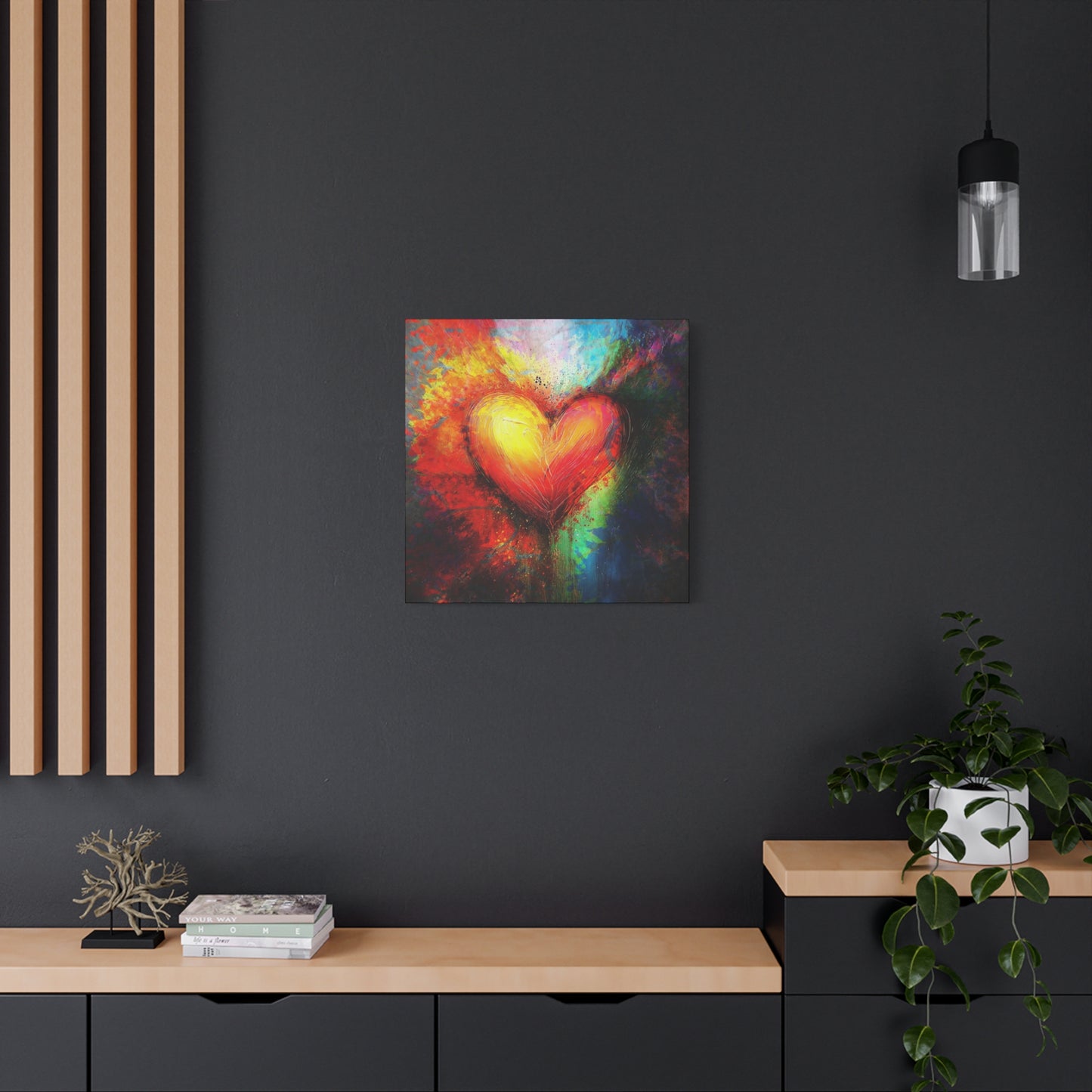 A Vertical Canvas Print of - Abstract Love