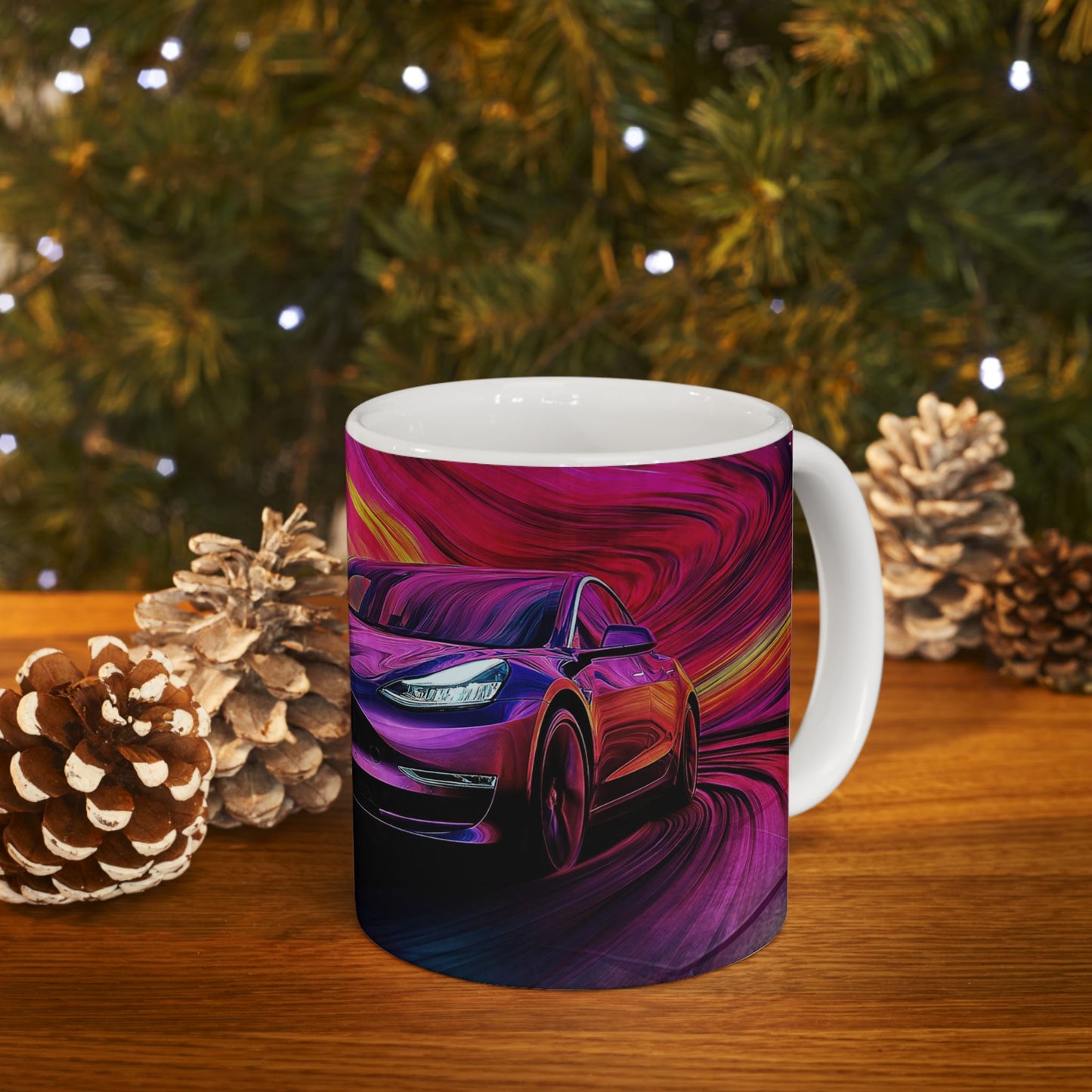 Modern Car Design Ceramic Mug, (11oz, 15oz)