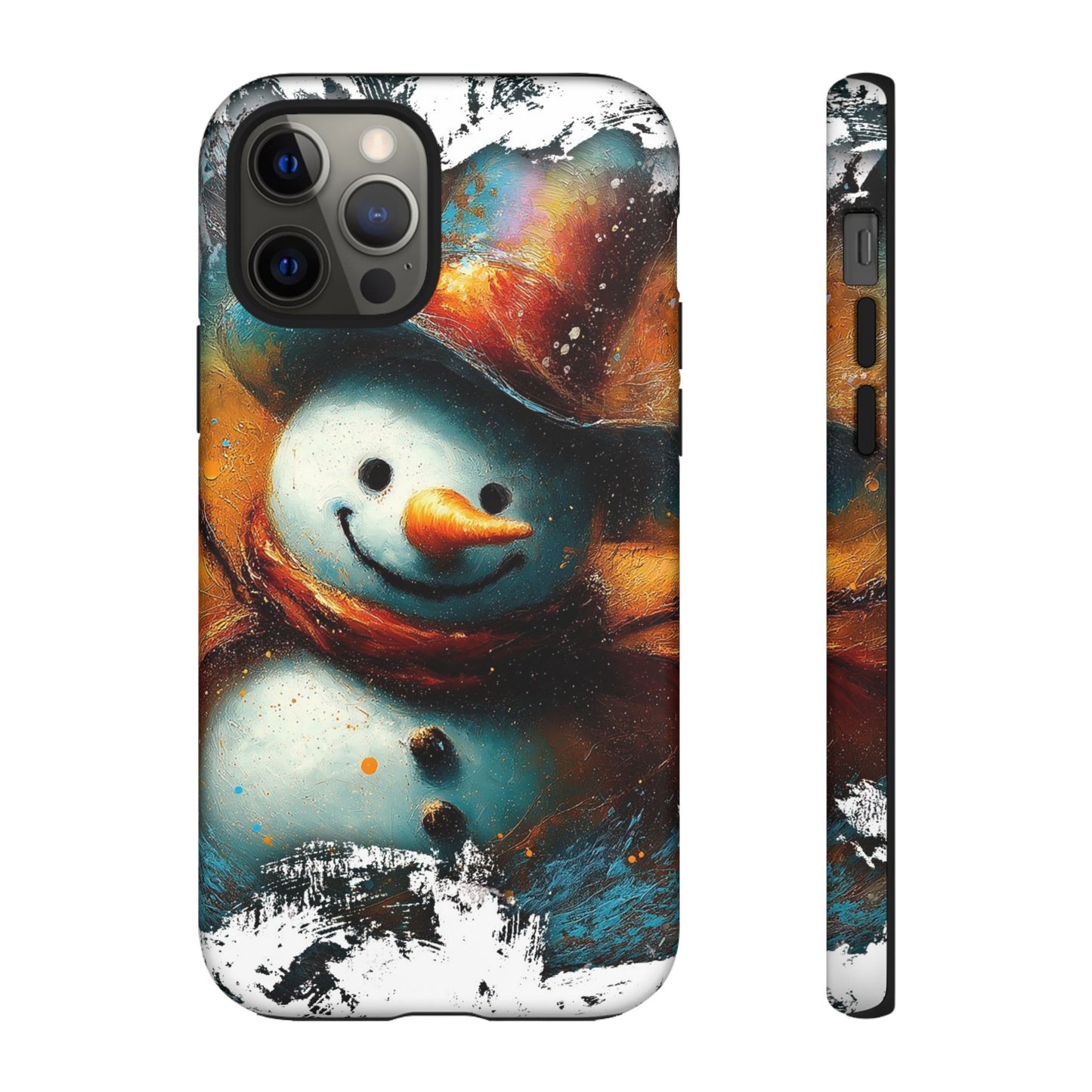 Cute Snowman Tough Case Design, Holiday Themed phone case design.