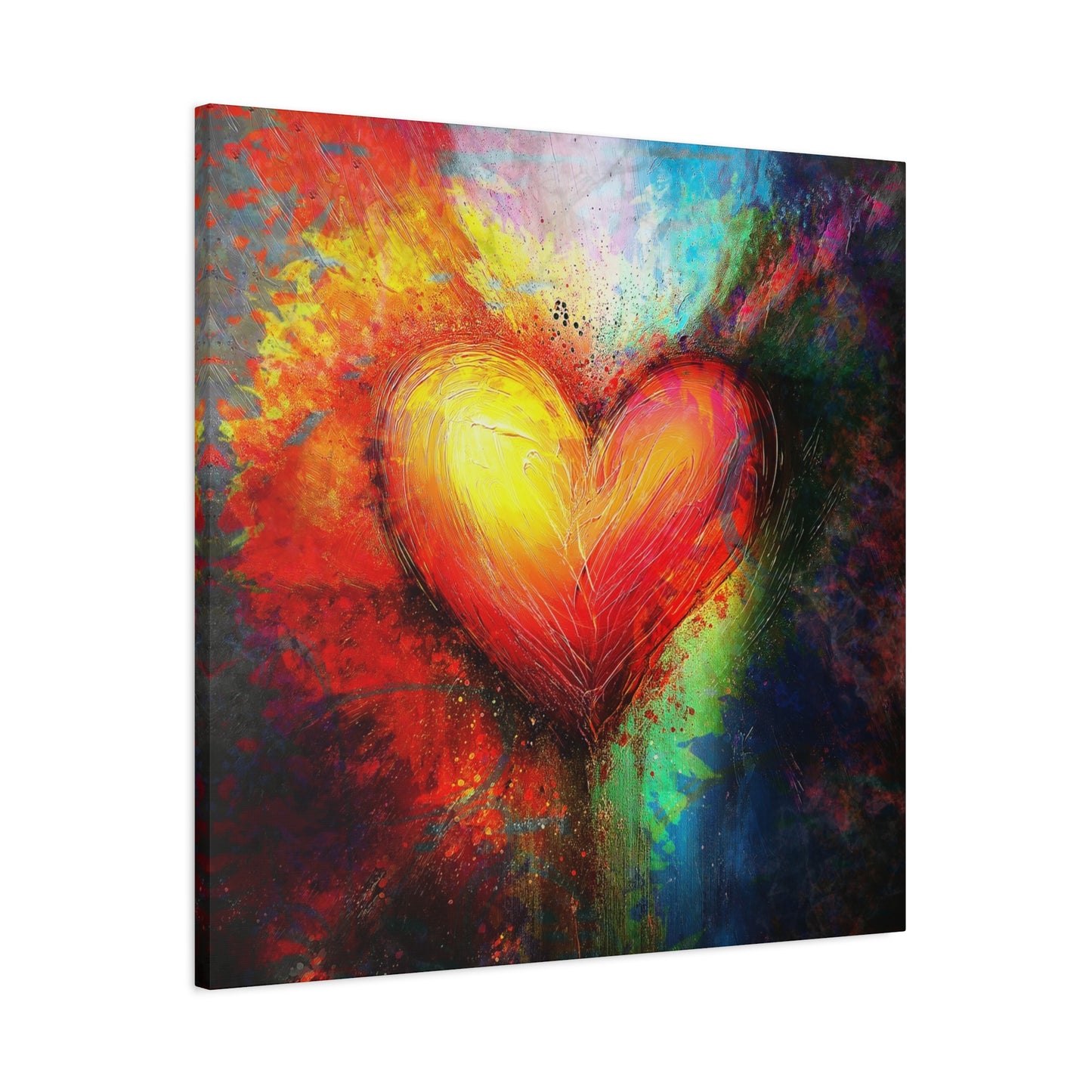 A Vertical Canvas Print of - Abstract Love