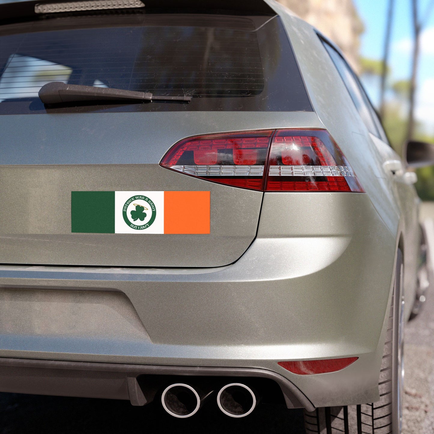 St. Patrick's Day Car Magnet - "Patrick Was A Saint" Irish Decor