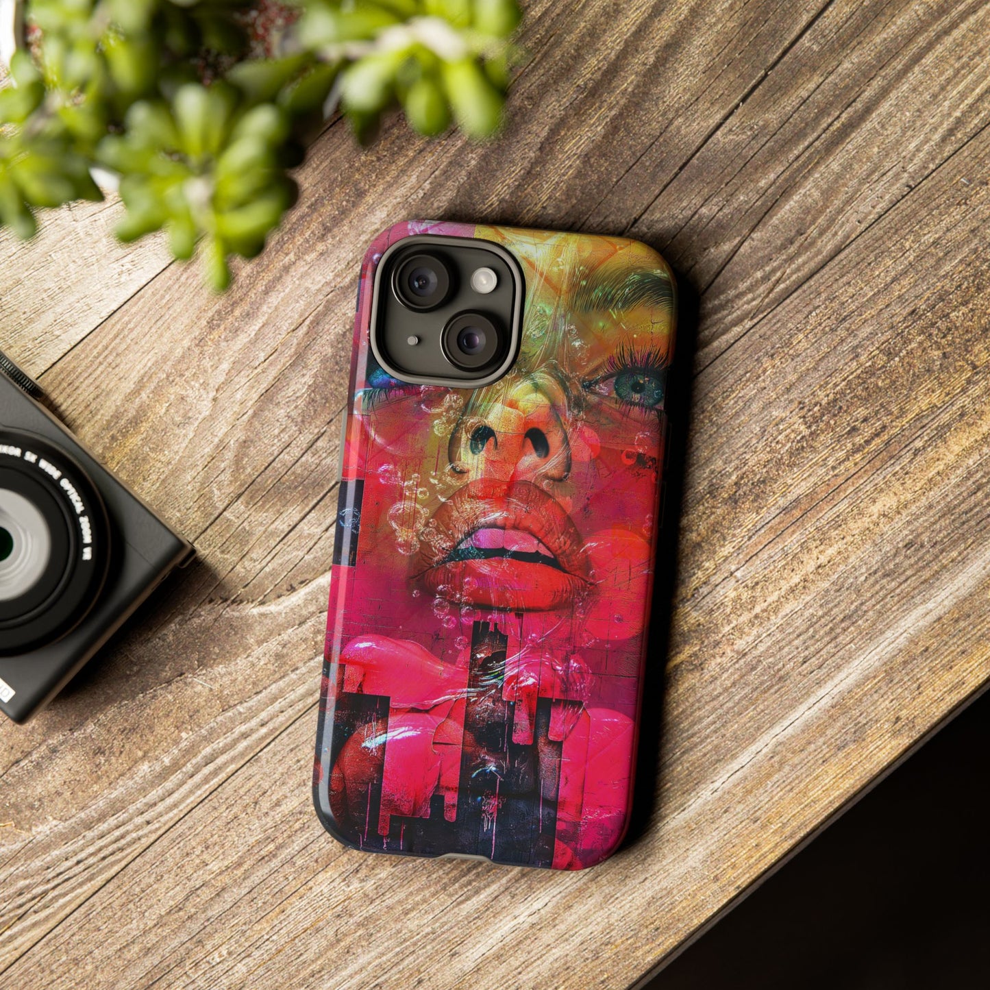 Abstract Wall Graffiti Tough Case, Protective Phone Cover, Artistic iPhone Accessories, Unique Samsung Galaxy Case, Cool Street Art Design