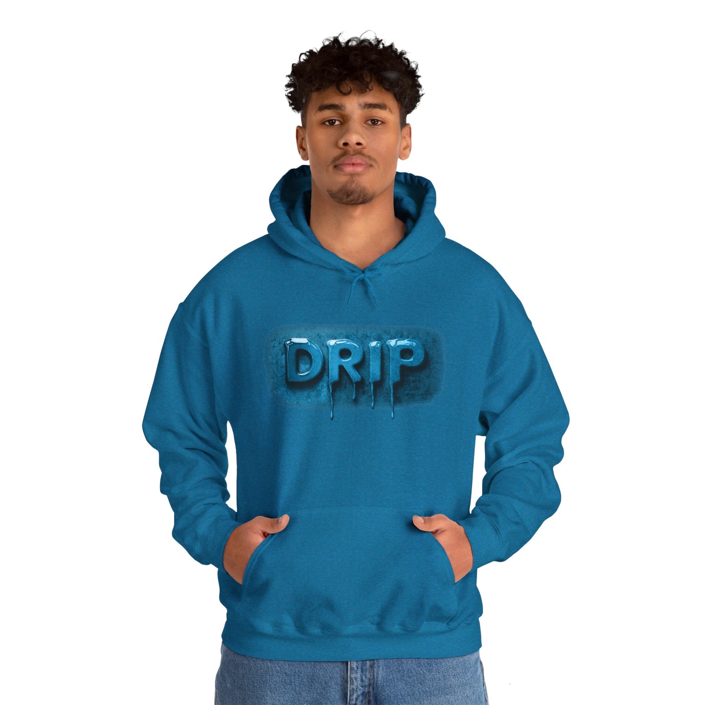 DRIP Hoodie - Trendy Unisex Heavy Blend Hooded Sweatshirt, Streetwear Jumper, Urban Apparel, Hip Hop Clothing, Graphic Print Pullover