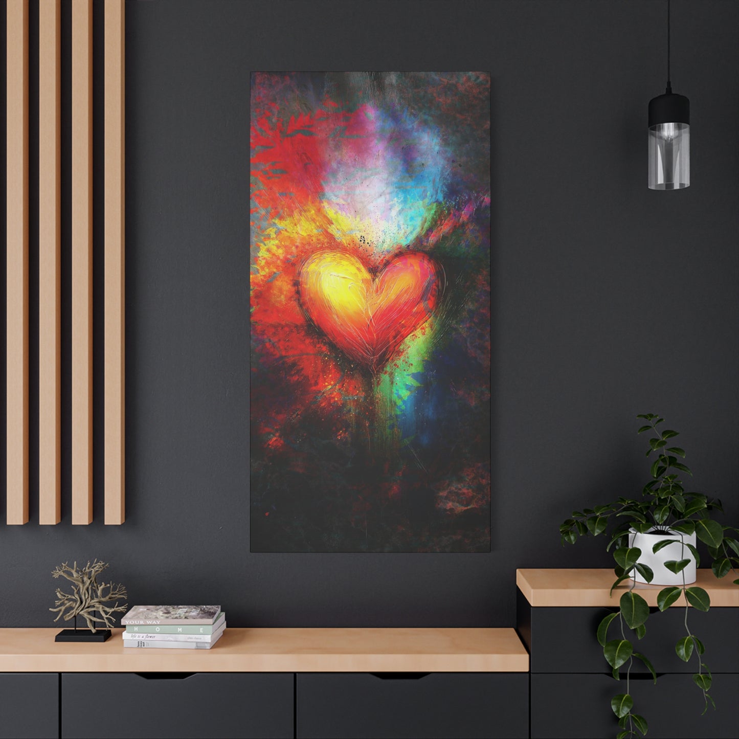 A Vertical Canvas Print of - Abstract Love