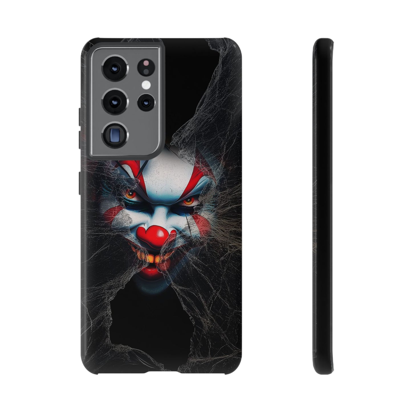 Creepy Halloween Clown iPhone, Google, Samsung Tough Phone Cover. Perfect Gift for Movie and Halloween Enthusiasts