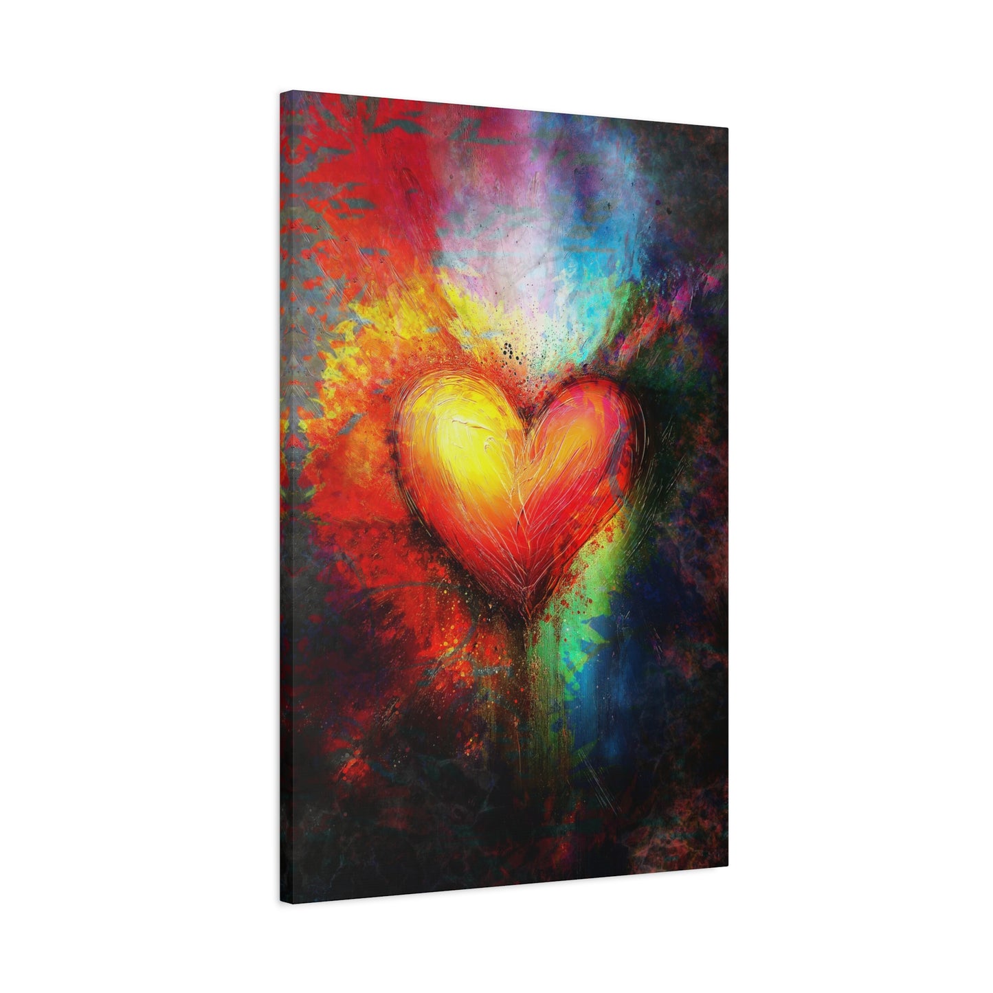 A Vertical Canvas Print of - Abstract Love