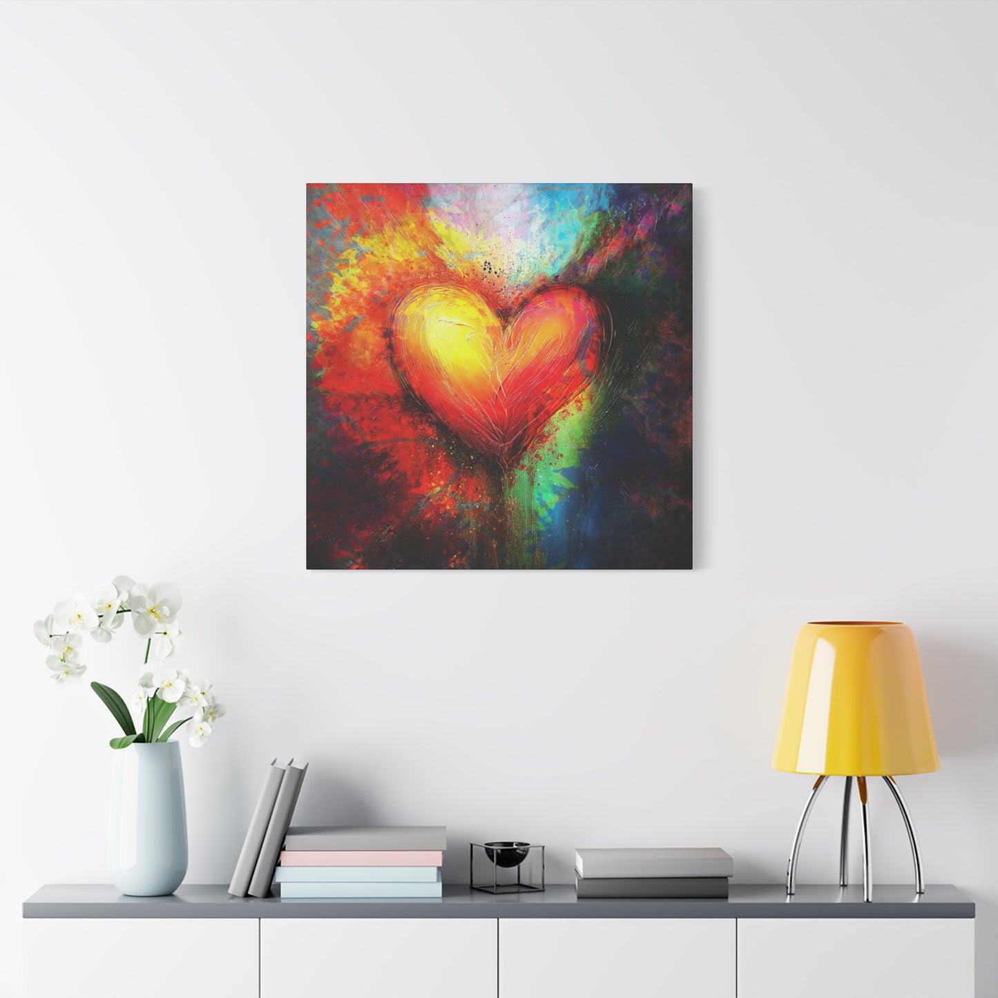 A Vertical Canvas Print of - Abstract Love