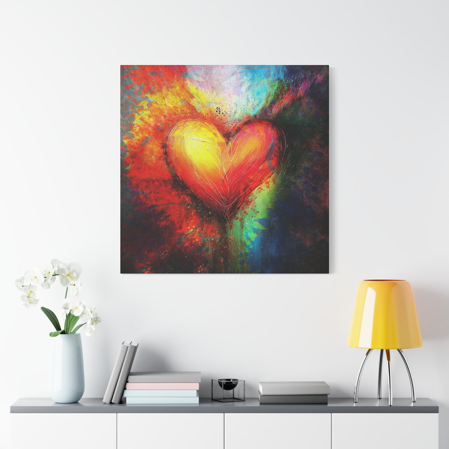 A Vertical Canvas Print of - Abstract Love