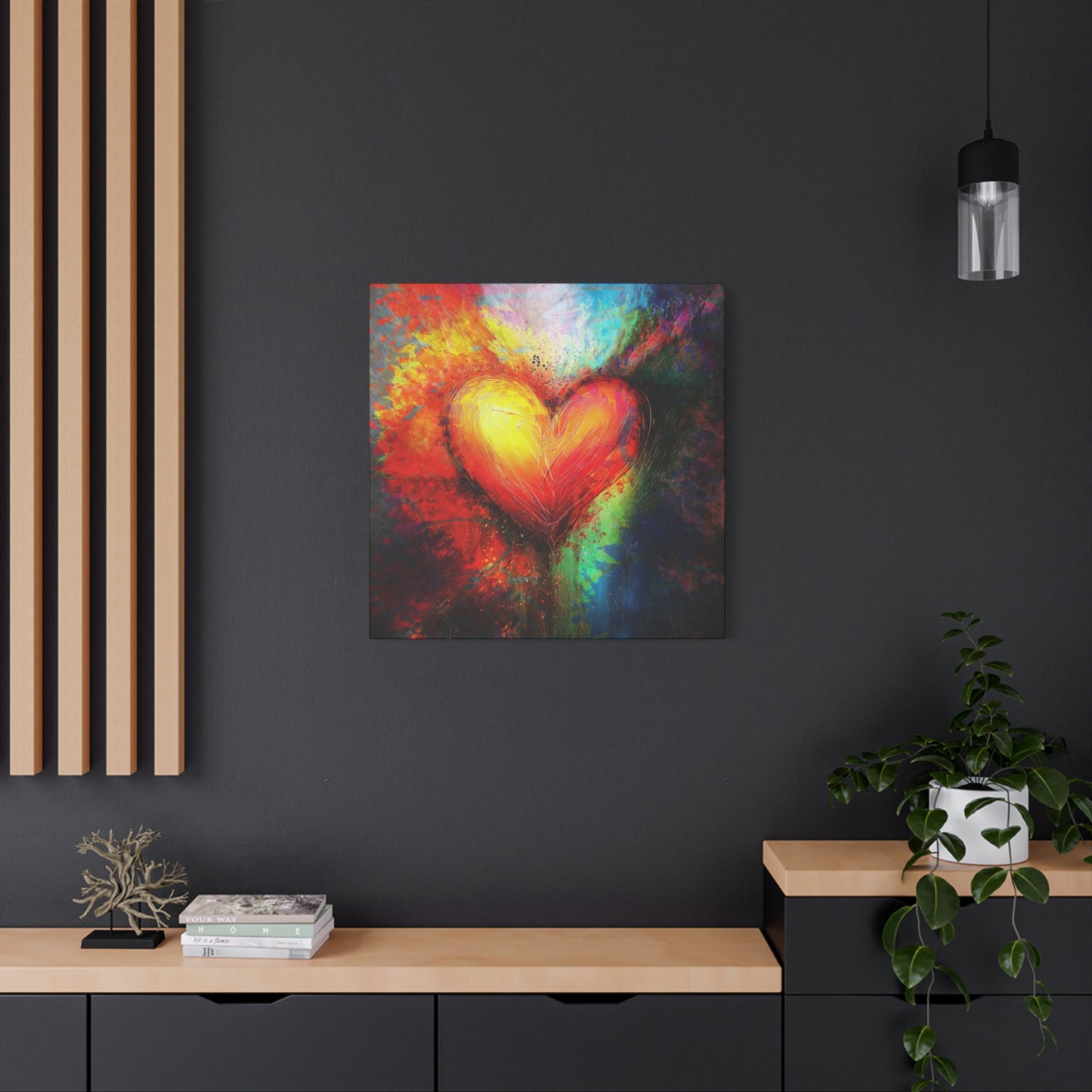 A Vertical Canvas Print of - Abstract Love