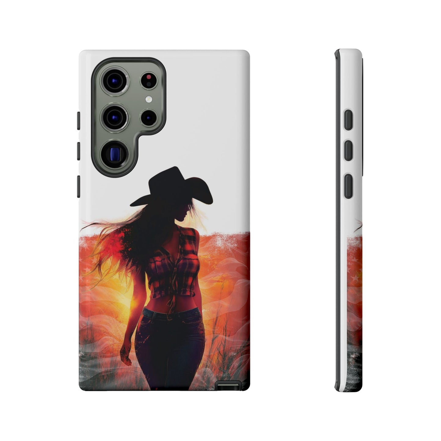 American Country Girl Phone Case, Tough iPhone, Google, Samsung Phone Cover. Perfect Gift for country-loving individuals.