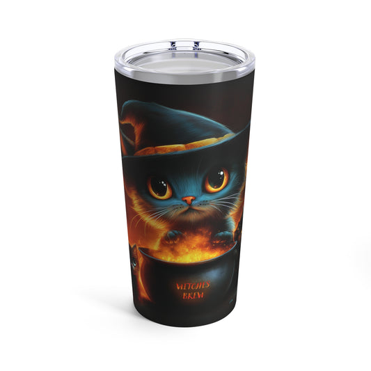 Tumbler 20oz Cute Cat and Kittens Halloween Drink