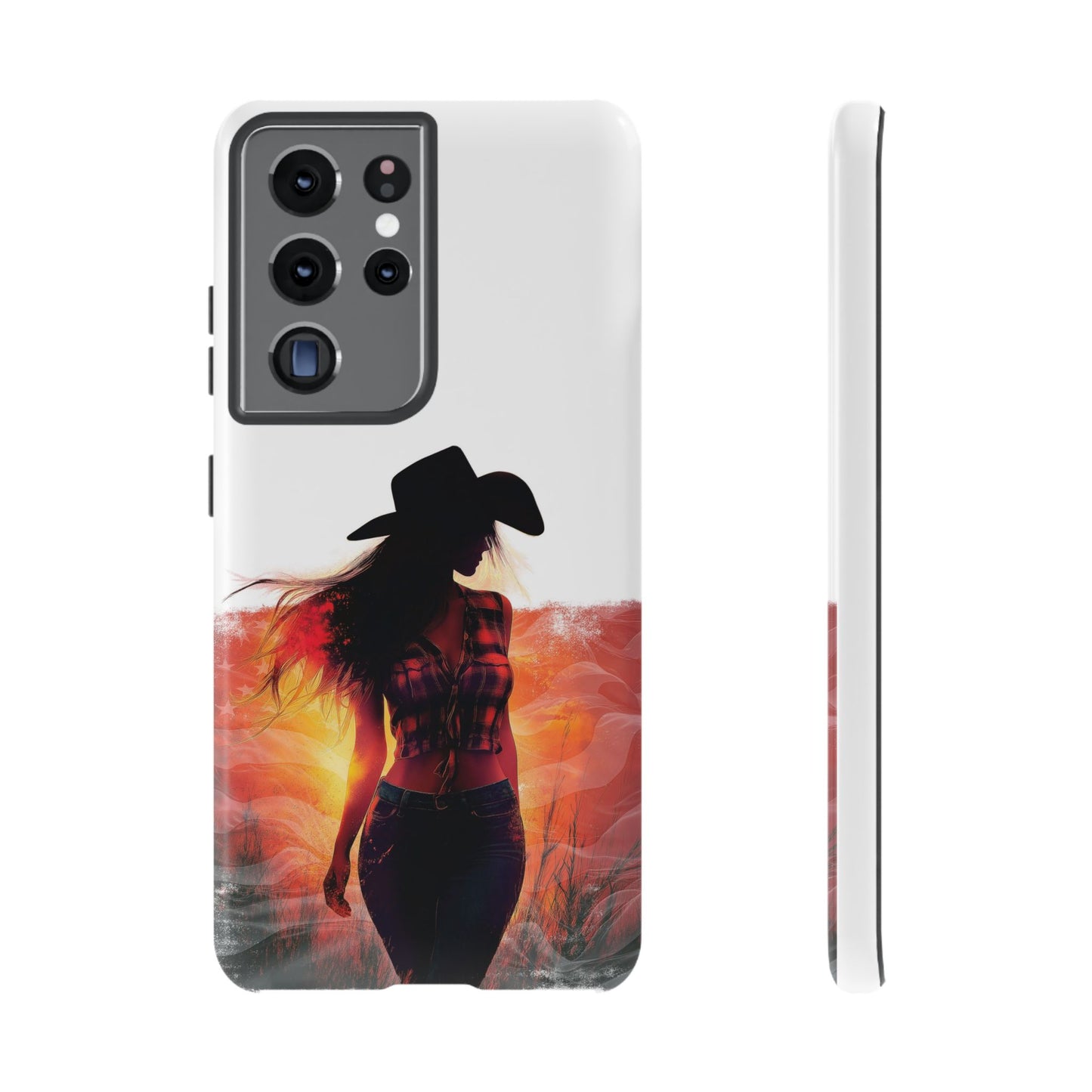 American Country Girl Phone Case, Tough iPhone, Google, Samsung Phone Cover. Perfect Gift for country-loving individuals.