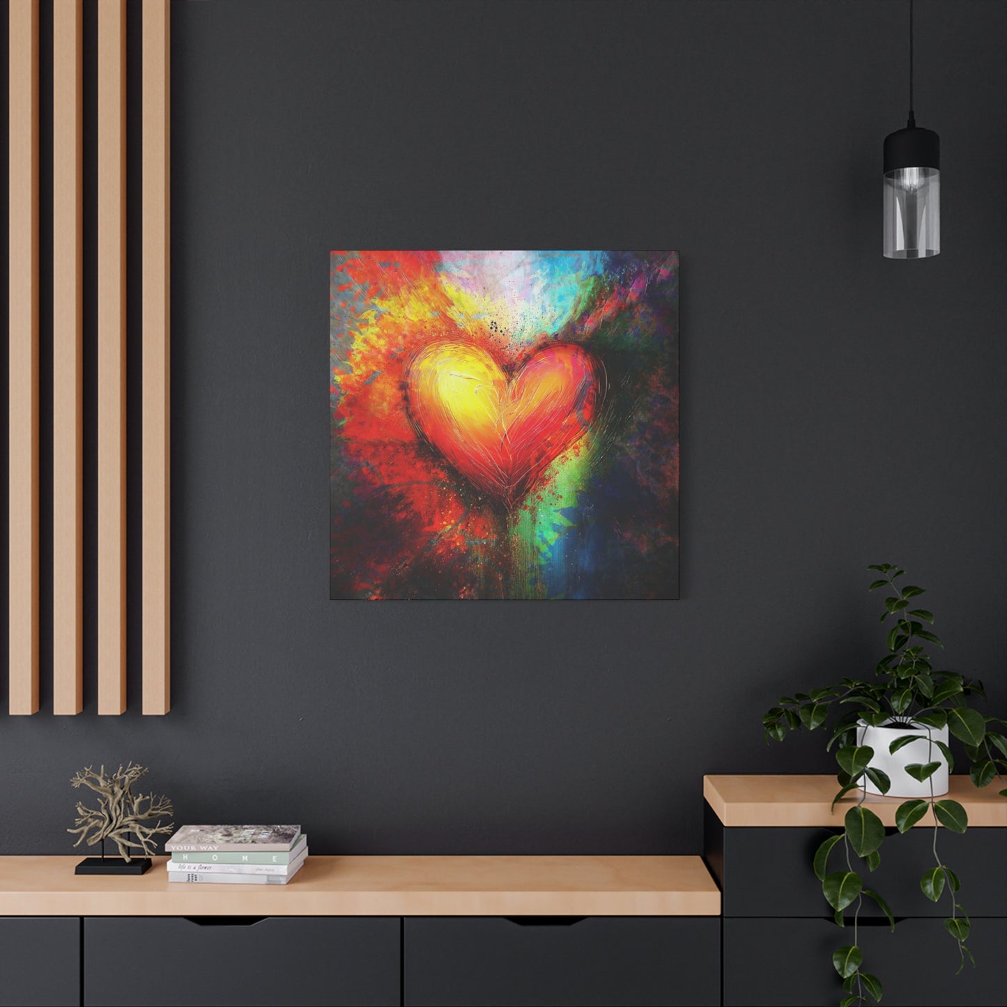 A Vertical Canvas Print of - Abstract Love